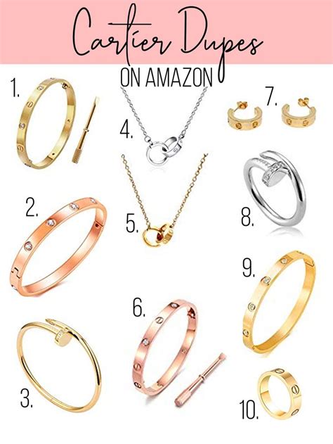 cartier ring dupes on amazon|cartier love earrings dupe amazon.